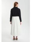 Veste habillée à motifs floraux noir/écru Double Set TK-1599