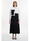 Veste jupe Écru/Noir Double Set TK-1616