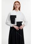 Veste jupe Écru/Noir Double Set TK-1616