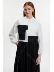 Veste jupe Écru/Noir Double Set TK-1616