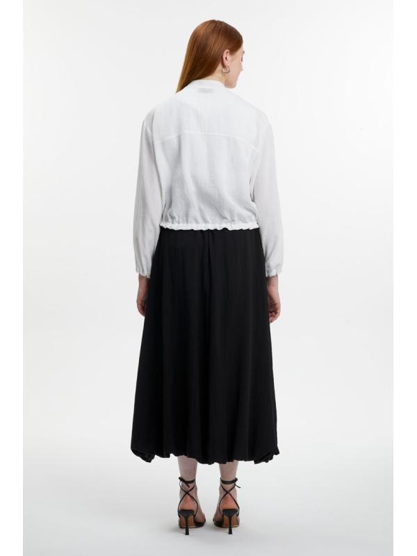 Veste jupe Écru/Noir Double Set TK-1616