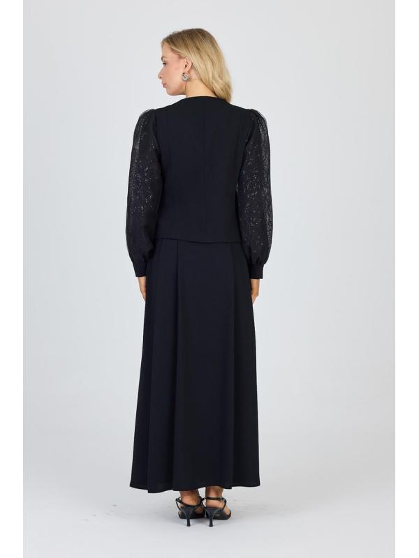 Veste et jupe à manches en dentelle Ensemble deux pièces/ TK-1529