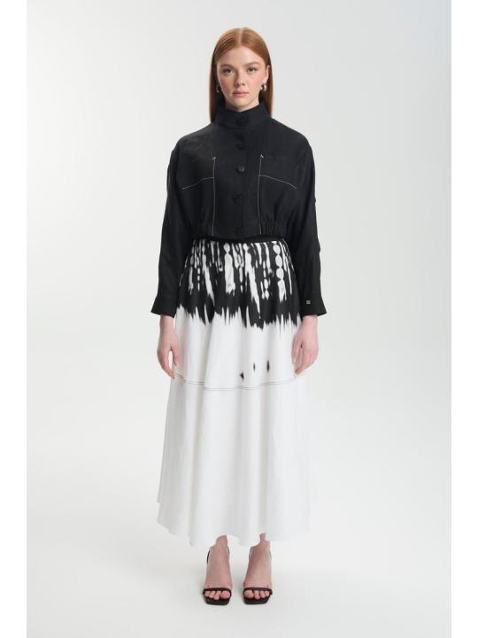 Jupe à motifs et veste deux pièces TK-1595.