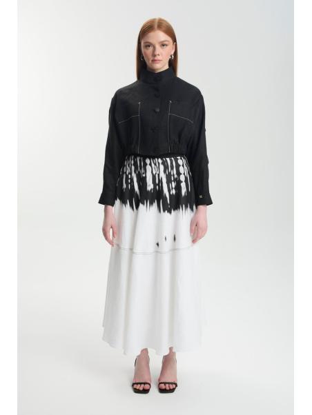 Jupe à motifs et veste deux pièces TK-1595.