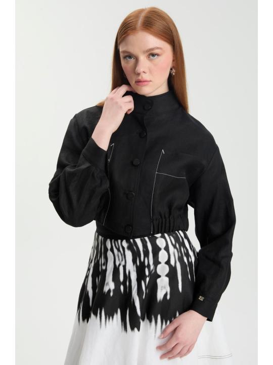 Jupe à motifs et veste deux pièces TK-1595.