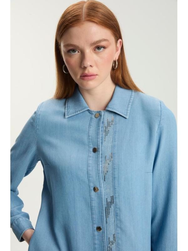 Vêtements en denim détaillés GÇ-0251*