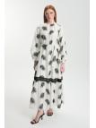 Robe ceinturée à motifs E-0494
