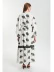 Robe ceinturée à motifs E-0494