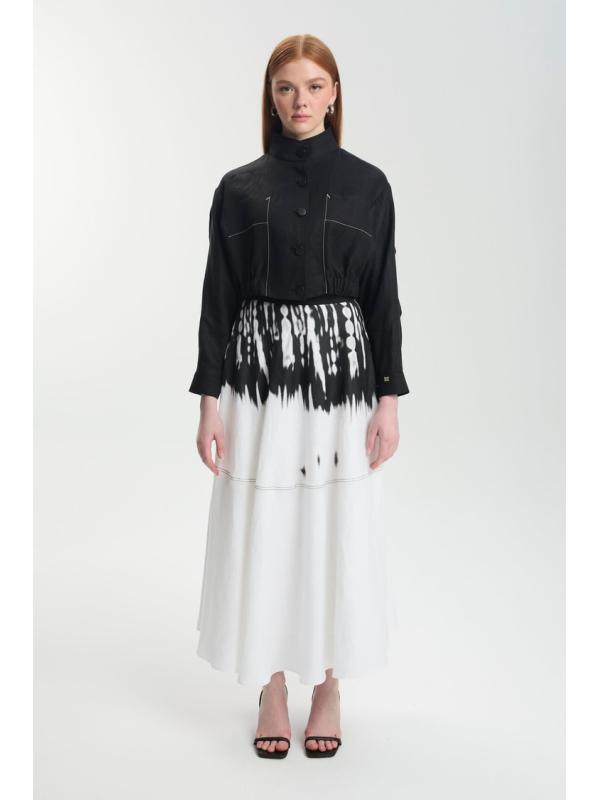 Jupe à motifs et veste deux pièces TK-1595.