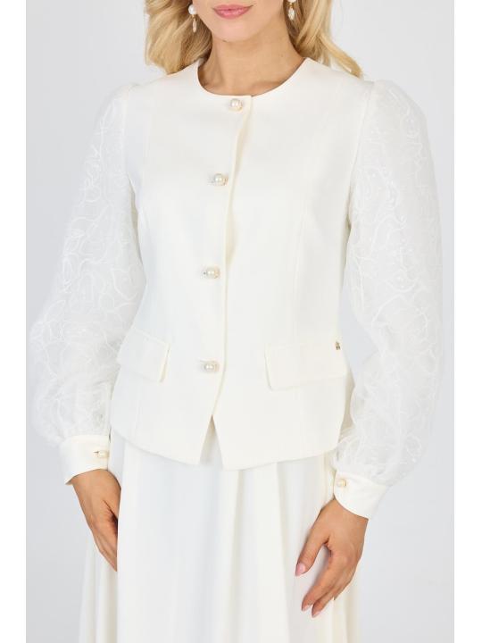 Veste et jupe à manches en dentelle Ensemble deux pièces/ TK-1529