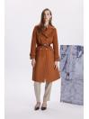 Manteau long à double col croisé 13570