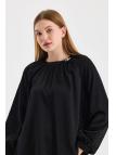 Chemisier Noir B-0118  Chemisier Noir B-0118