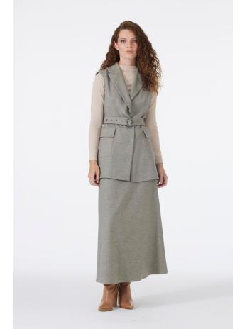 ensemble double boutonnage et poche détaillée vison ensemble TK-1693