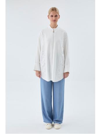 Veste zippée brodée et détaillée C-0126