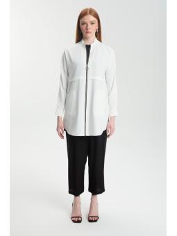 veste avec Fermeture éclair détaillée C-0130
