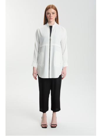 veste avec Fermeture éclair détaillée C-0130