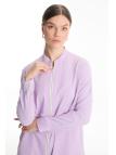 veste avec Fermeture éclair détaillée C-0130  veste avec Fermeture éclair détaillée C-0130