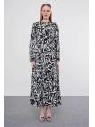  Robe longue à motifs E-0413