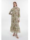 Robe à col roulé à motifs E-0519 Robe à col roulé à motifs E-0519