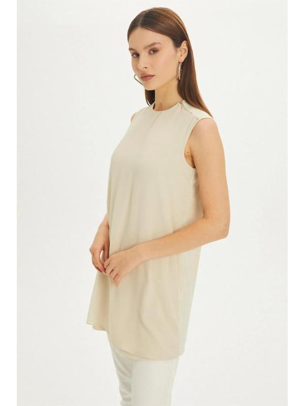 Sous-vêtements sans manches à col rond I-0002