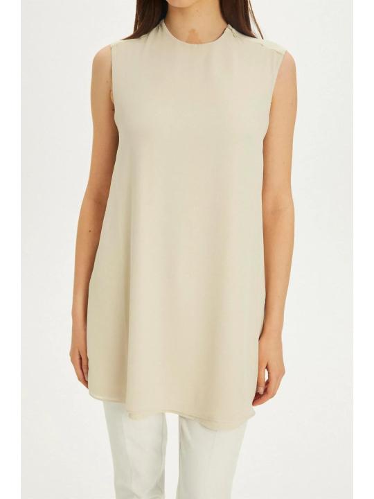 Sous-vêtements sans manches à col rond I-0002