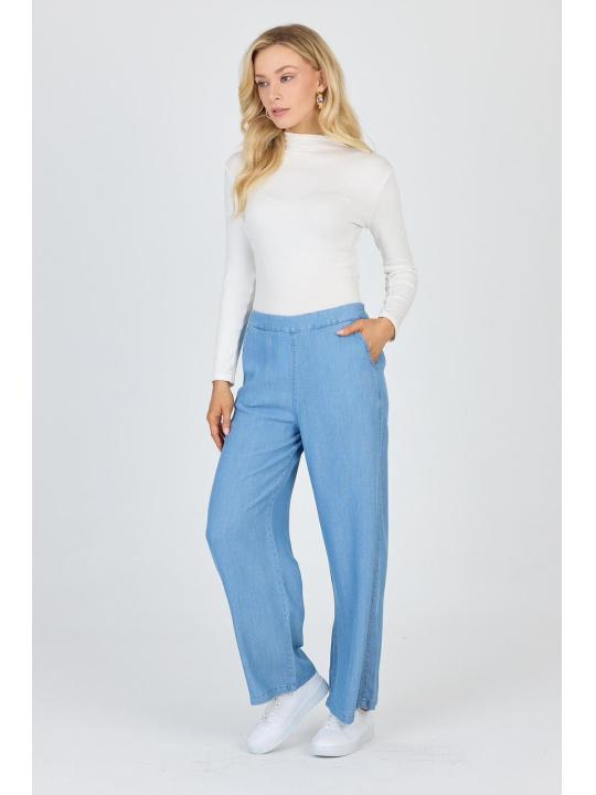  Pantalon large en denim P-0013*