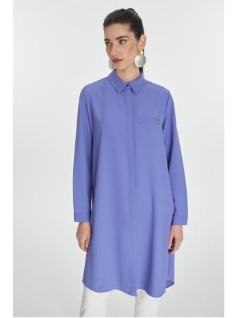 Tunique avec  bouton caché  T-0767