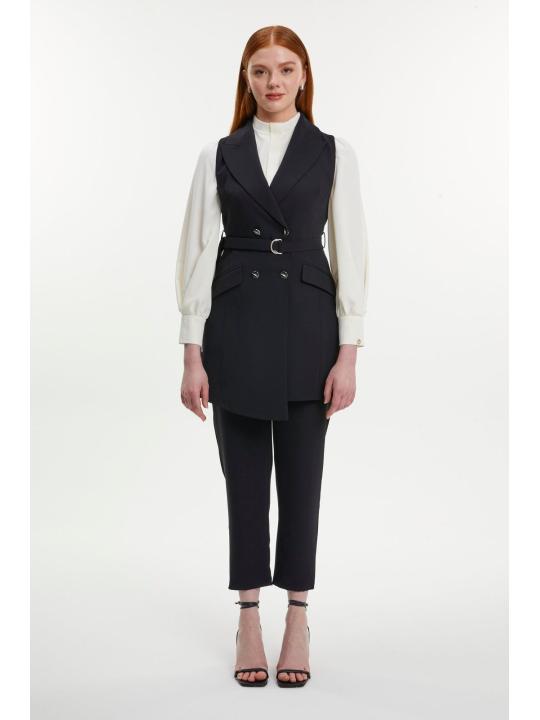 Col croisé ceinturé TK-0911