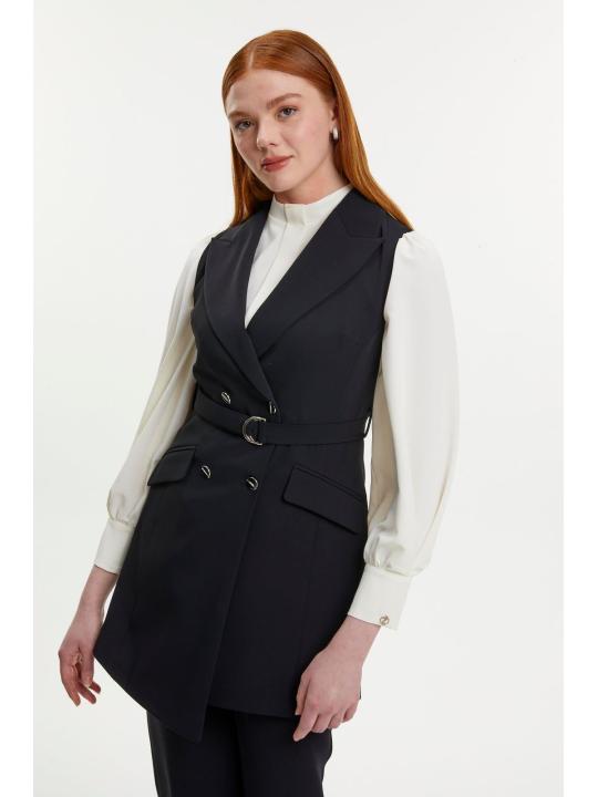 Col croisé ceinturé TK-0911