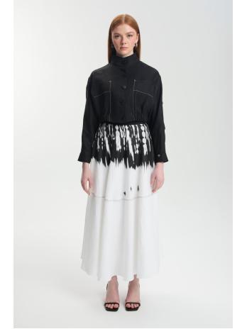 Jupe à motifs et veste deux pièces TK-1595.