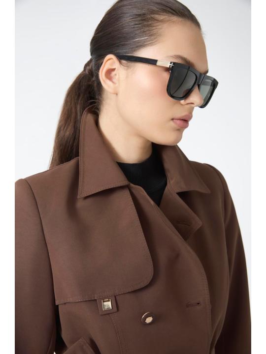 Trench-coat  à col chemise 13751 Trench-coat  à col chemise 13751