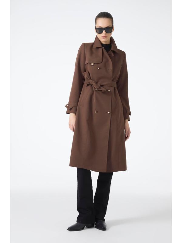 Trench-coat  à col chemise 13751