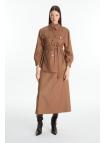 Veste détaillée ceinturée  C-0158 Veste détaillée ceinturée  C-0158