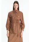 Veste détaillée ceinturée  C-0158 Veste détaillée ceinturée  C-0158