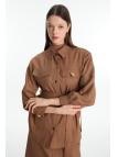 Veste détaillée ceinturée  C-0158 Veste détaillée ceinturée  C-0158