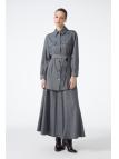 Veste détaillée ceinturée  C-0158 Veste détaillée ceinturée  C-0158