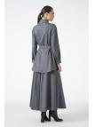 Veste détaillée ceinturée  C-0158 Veste détaillée ceinturée  C-0158