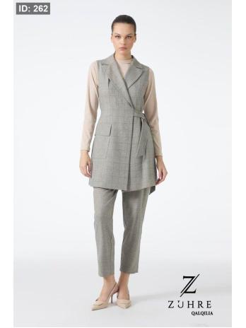 Ensemble trois pièces à motifs à carreaux TK-1050