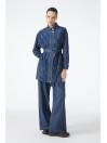 Ensemble deux pièces veste et pantalon ceinturés   TK-1718