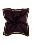 Foulard en soie sergé détaillé V22 0104 Foulard en soie sergé détaillé V22 0104