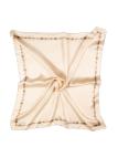 Foulard en soie sergé détaillé bord V26 0104 Foulard en soie sergé détaillé bord V26 0104