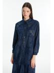 Chemise  à motifs avec poche détaillées G-0117 Chemise  à motifs avec poche détaillées G-0117
