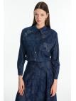 Chemise  à motifs avec poche détaillées G-0117 Chemise  à motifs avec poche détaillées G-0117
