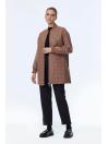 Veste matelassée à motifs zippés vanille C-0150