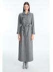 Fermeture éclair détaillée ceinturée Topcoat 13943