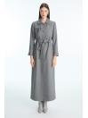 Fermeture éclair détaillée ceinturée Topcoat 13943