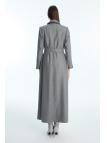Fermeture éclair détaillée ceinturée Topcoat 13943