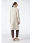 Manteau long beige à double boutonnage 13570 Manteau long beige à double boutonnage 13570