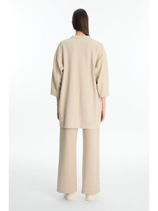 Fermeture éclair pierre détaillée veste pantalon double costume TK-1714 Fermeture éclair pierre détaillée veste pantalon double costume TK-1714