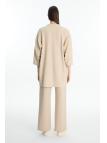 Fermeture éclair pierre détaillée veste pantalon double costume TK-1714 Fermeture éclair pierre détaillée veste pantalon double costume TK-1714